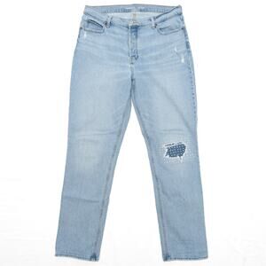 Old Navy Slouchy Straight High Rise Jeans Size 14 Tall